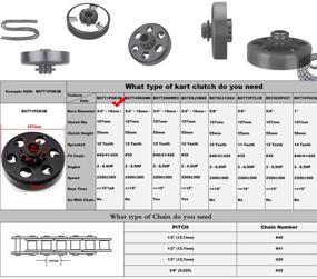 img 1 attached to 🏎️ Мини-мотоцикл MOOSUN Go Kart сцепление 0.75" сверление 10 зубьев для цепей 40/41/420