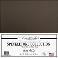 chocolate brown speckletone recycled cardstock logo