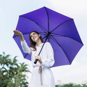 img 3 attached to 🌂 РУМБРЕЛЛА Фиолетовые ветронепроницаемые зонты
