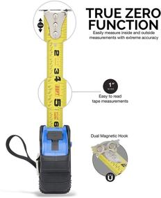 img 2 attached to 📏 Magnetic Measuring Tape with 25 Feet Markings by Neiko