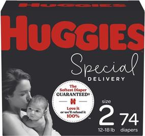 img 4 attached to 👶 Подгузники Huggies Special Delivery размер 2 - 74 штуки, гипоаллергенные