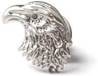 eagle head silver metal lapel logo