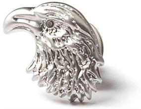 img 1 attached to Eagle Head Silver Metal Lapel