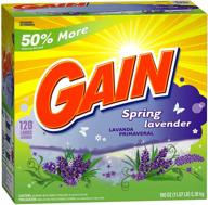 gain powder detergent, spring lavender: 120 loads, 190-ounce carton - pack of 2 logo