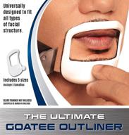 5-in-1 goatee outliner kit: all sizes set for perfect beard styling & grooming - the ideal gift for any beard enthusiast! compatible with beard trimmers and razors logo