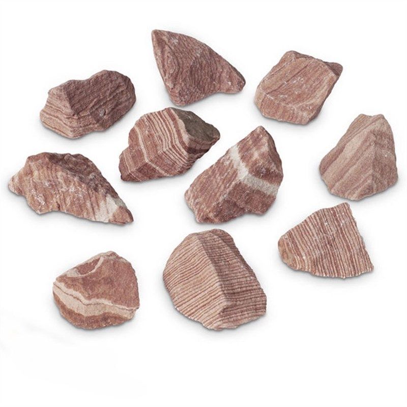 red sandstone metamorphic rock specimens 로고