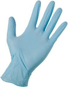 img 1 attached to 🧤 Firm Grip Blue Nitrile Disposable Gloves 100 Pack - Latex-Free, Powder-Free for Superior Hand Protection