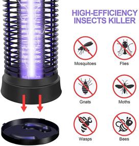 img 1 attached to 🦟 Powerful Bug Zapper, Fly Killer & Mosquito Zapper - UL Certified Insect Eliminator with Indoor Mosquito Lamp for Home, Bedroom, Kitchen & Office