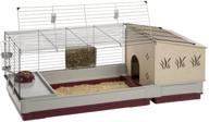 🐇 ferplast krolik rabbit cage: extra-large cage with wood or wire hutch and all-inclusive accessories logo