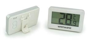 img 3 attached to Wrenwane White Digital Refrigerator Freezer Room Thermometer - Simplified Operation, No-Frills