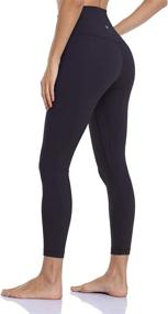 img 4 attached to 🩲 HeyNuts Hawthorn Athletic Essential Legging Women's High Waisted Yoga Pants Active Ankle Legging (7/8 Length, 25" Inseam)