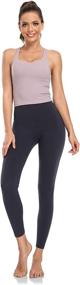 img 1 attached to 🩲 HeyNuts Hawthorn Athletic Essential Legging Women's High Waisted Yoga Pants Active Ankle Legging (7/8 Length, 25" Inseam)