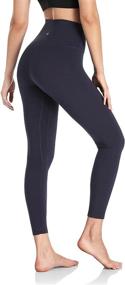 img 2 attached to 🩲 HeyNuts Hawthorn Athletic Essential Legging Women's High Waisted Yoga Pants Active Ankle Legging (7/8 Length, 25" Inseam)