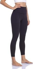 img 3 attached to 🩲 HeyNuts Hawthorn Athletic Essential Legging Women's High Waisted Yoga Pants Active Ankle Legging (7/8 Length, 25" Inseam)