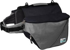 img 2 attached to Doggles Backpack Small Gray Black