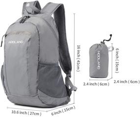 img 3 attached to NODLAND Lightweight Foldable Rucksack: Versatile and Portable Backpack