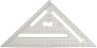 🔲 johnson ras-1b johnny square: professional aluminum rafter square, 7'', silver - top quality with 1 square logo