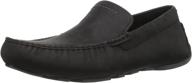 stylish and comfortable ugg henrick slip loafer black men's shoes логотип