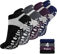 🧦 women's non-slip yoga socks, anti-skid for pilates, barre, hospitals | grip socks, size 5-10 логотип