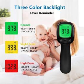 img 2 attached to Maguja Touchless Digital Infrared Forehead Thermometer for Adults, Kids, and Baby with 3 in 1 Digital LCD Display for Forehead, Body - Featuring Fever Alarm and Memory Function