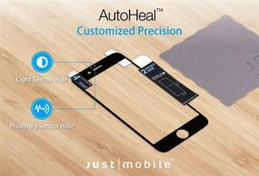 img 2 attached to 📱 Just Mobile AutoHeal Self-Healing Screen Protector for iPhone 6s Plus/6 Plus - Black: Ultimate Retail Packaging