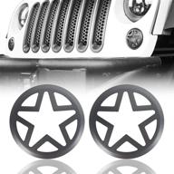 🚦 hooke road front turn signal light cover for jeep wrangler jk & unlimited (2007-2018) - pair: enhance your vehicle's style & visibility logo