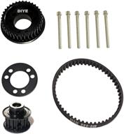 🔧 diy 36 teeth drive pulley kit with flywheel parts, 12mm belt, motor gear, bolts, retainer for electric skateboard wheels (83mm, 90mm, 97mm, and 100mm) logo