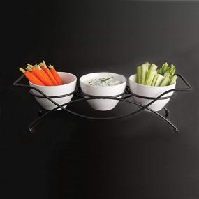 img 1 attached to 🍽️ Exquisite 4 Piece Ceramic Appetizers: Elevate your Dining Experience with Elegant Relish