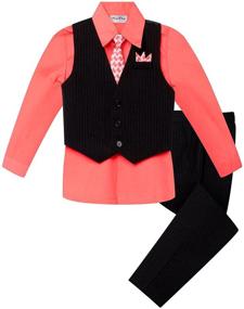 img 3 attached to 👶 OLIVIA KOO Pinstripe Pinstriped Infant Boy Boys' Suits & Sport Coats