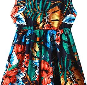 img 1 attached to 🌺 Sleeveless Floral Printed Mommy and Me Dress: Perfect Matching Outfits for Hawaiian Beach Vacations by SHOOYING"