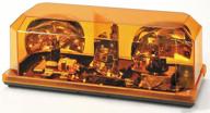 🚨 wolo 3500p-a amber lens emergency warning mini light bar - permanent mount for priority 1 halogen logo