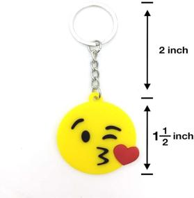 img 1 attached to 40 Pack Top 8 Popular Emoticon Keychains by OHill - Party Favor Supplies for Summer Camps, Carnivals, Parties, and Classrooms. Also Ideal for Prizes, Rewards, and Gift Bags.