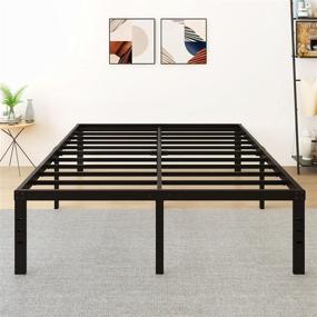 img 4 attached to 🛏️ 18 Inch Metal Platform Bed Frame: Storage, Heavy Duty Steel Slat, Easy Assembly, No Box Spring Needed - Twin/Twin XL/Full/Queen(King)