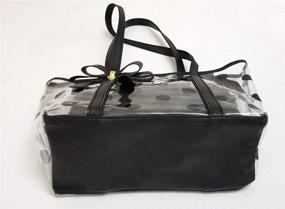 img 1 attached to 👜 Stylish and Spacious Donalworld Women's Semi-Clear Handbags & Totes - Perfect Large Beach Bag in Bag!