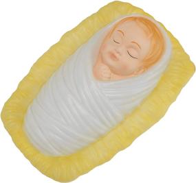 img 1 attached to 🎅 Outdoor Nativity Scene Holy Family Blow Mold Holiday Decoration with Lights - 3 Piece Set
