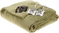 🔥 sage queen heated blanket, sunbeam camelot dreams microplush logo