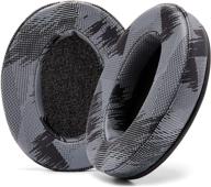 wc wicked cushions upgraded replacement earpads for ath m50x - fits audio technica m40x / m50xbt / hyperx cloud &amp logo