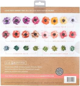 img 3 attached to 🌱 Lia Griffith Frosted Craft Paper, 12x12, Succulent Pack - 20 Sheets: Premium Quality Decorative Paper for Creative Crafting Projects