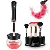 💄 efficient portable makeup brush cleaner & dryer machine - upgraded professional solution for all size cosmetic brushes, in black logo