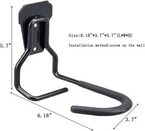 img 2 attached to 🚲 Efficient Bike Storage Solution: Egofy 2PCS Bike Hooks for Garage, Vertical Bike Rack Wall Mount