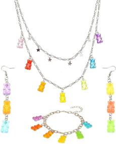 img 4 attached to Winwinfly Multicolor Necklaces Adjustable Multilayer
