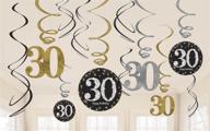 🎉 shimmering delight: 30 hanging swirls for a spectacular celebration (36 pcs) logo