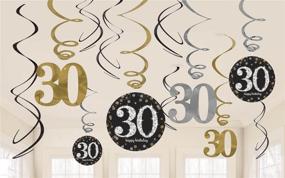 img 1 attached to 🎉 Shimmering Delight: 30 Hanging Swirls for a Spectacular Celebration (36 pcs)