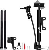 🚲 winningo portable bike floor pump with gauge - upgraded mini bicycle pump, high pressure aluminum alloy air pump for presta and schrader valve - 120psi compat floor bike pump logo