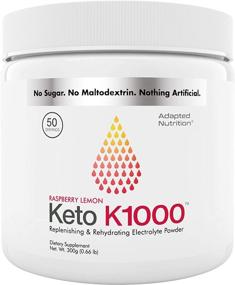 img 4 attached to 🥤 Keto K1000 Electrolyte Powder: Ultimate Hydration Supplement, Energy Boost & Leg Cramp Relief, Raspberry Lemon Flavor - No Maltodextrin or Sugar, 50 Servings