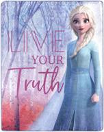 ❄️ frozen 2 elsa silk touch throw blanket — luxurious living truth, measures 40" x 50 logo