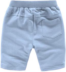 img 1 attached to DQCUTE Cotton Drawstring Sweatpants Toddler Boys' Clothing