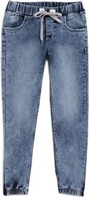 img 4 attached to Chopper Club Tapered Denims Joggers Boys' Clothing and Jeans