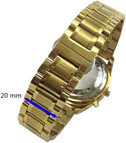 img 1 attached to English Talking Function Folding Golden Women's Watches for Wrist Watches
