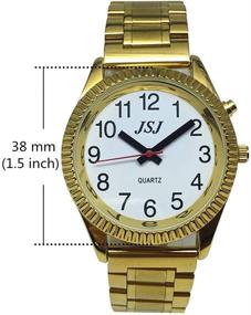 img 3 attached to English Talking Function Folding Golden Women's Watches for Wrist Watches